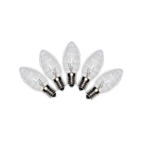 Holiday Bright Lights Holiday Bright Lights 9760950 C9 Christmas Light Bulbs; Clear; 1 in. - 25 Lights 9760950 - main